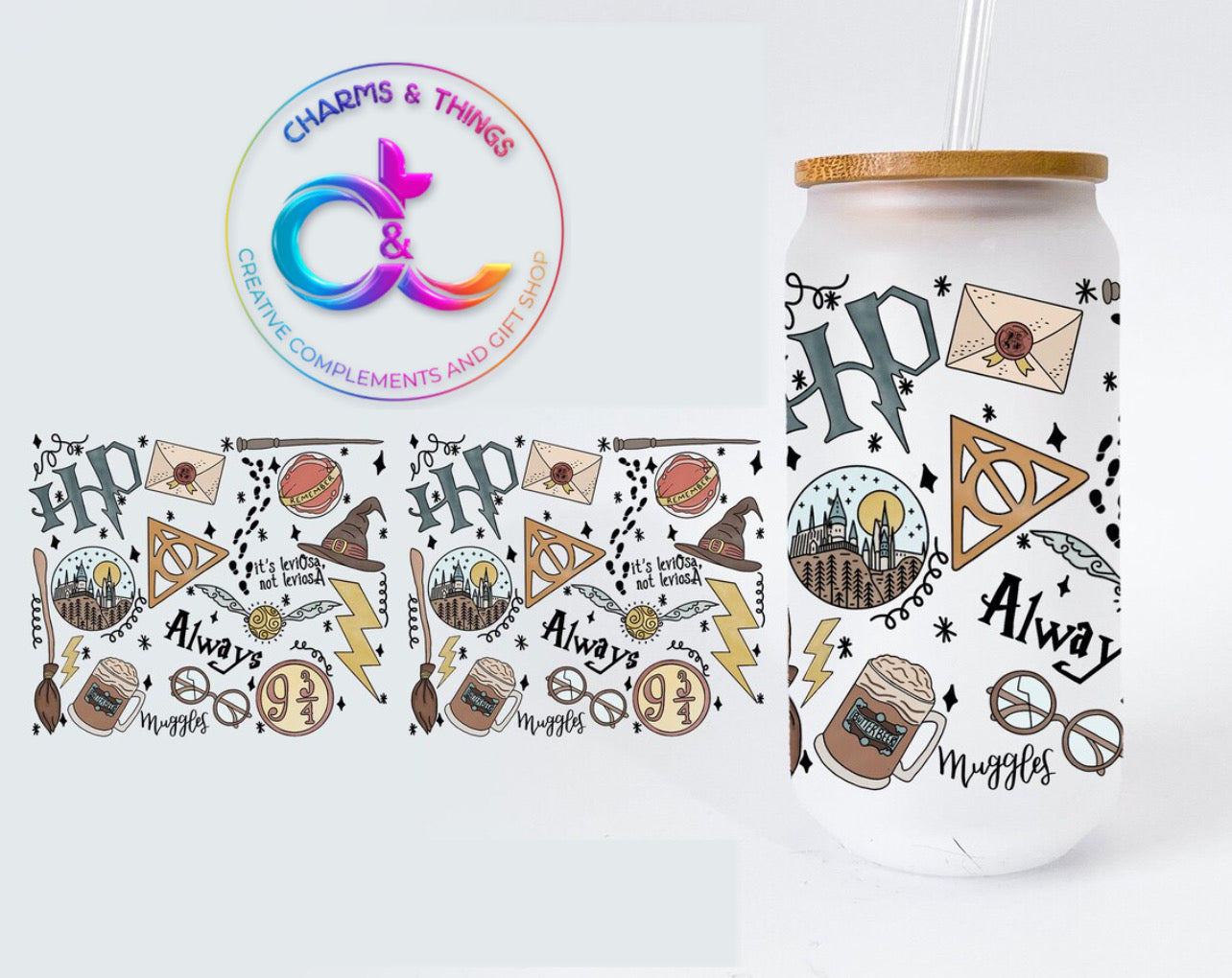 HP Glass can cup - 16oz