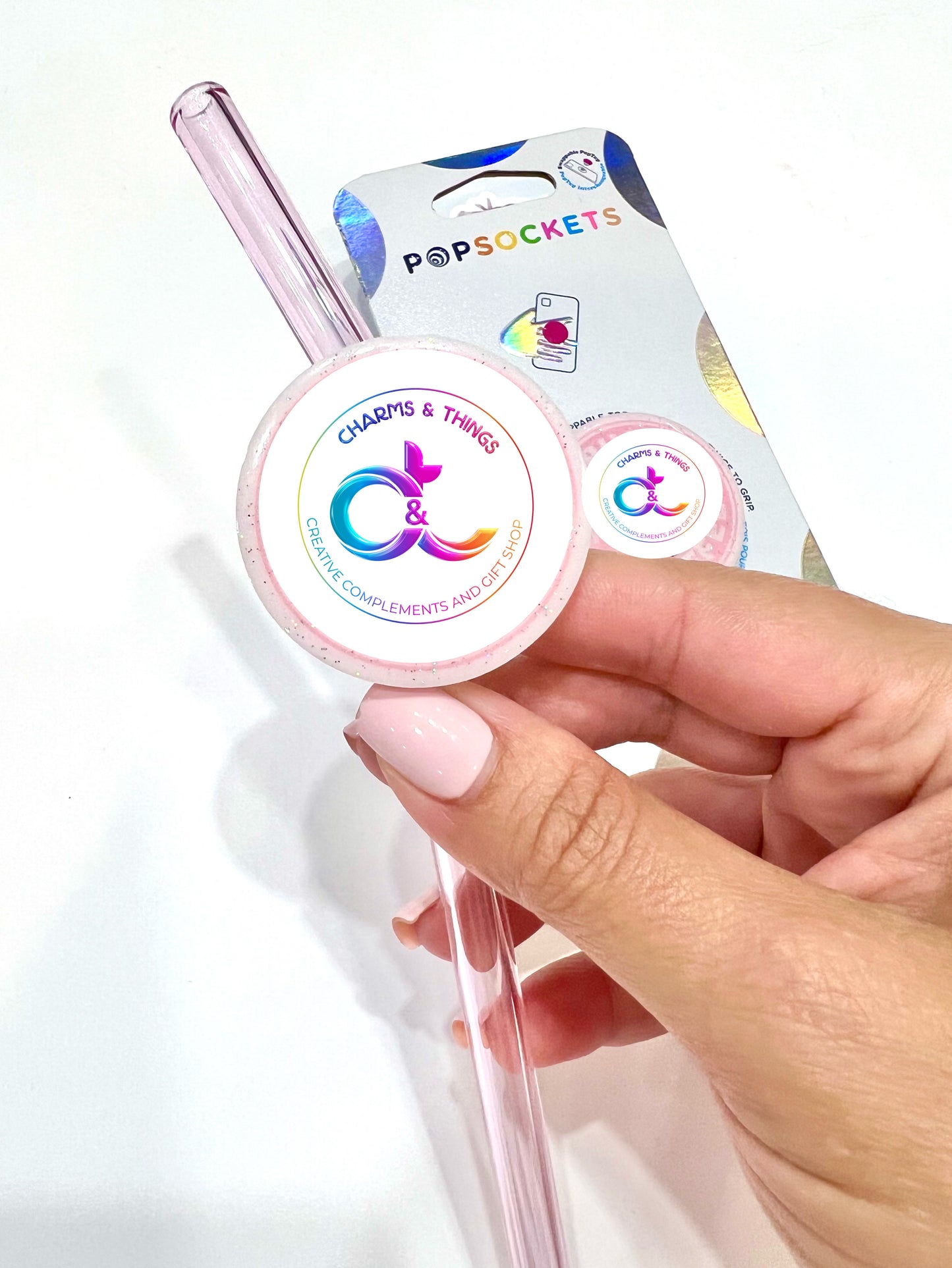 Round Straw Charm