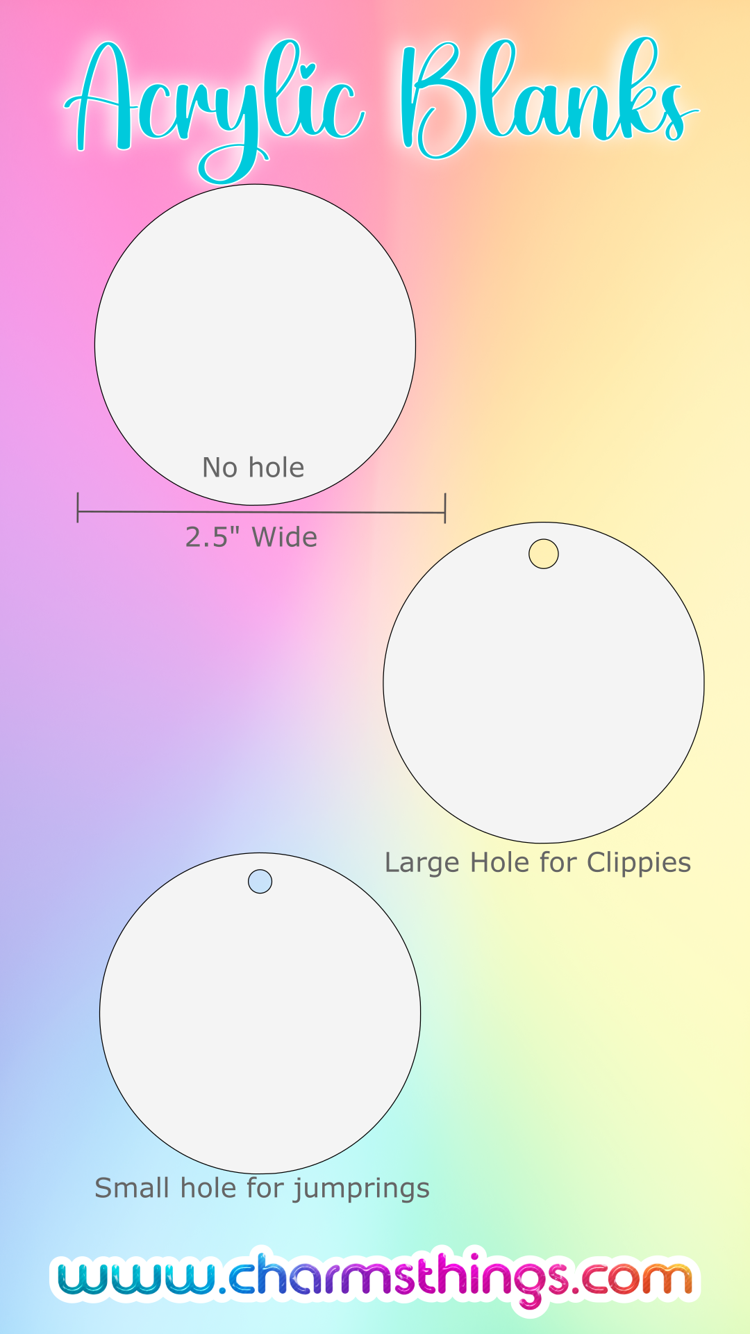 Acrylic Circles Blank