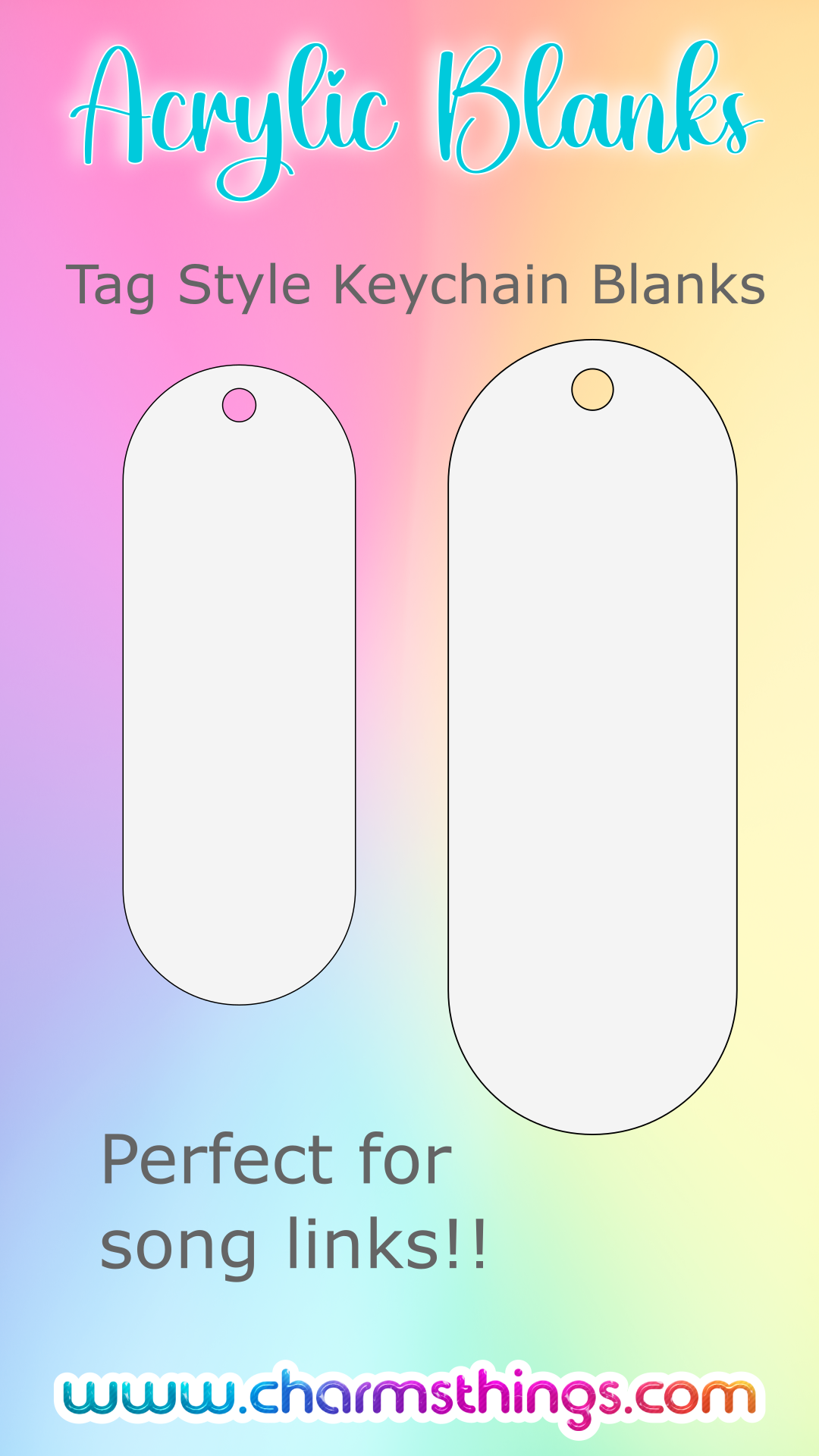 Tag Style Keychain Blank