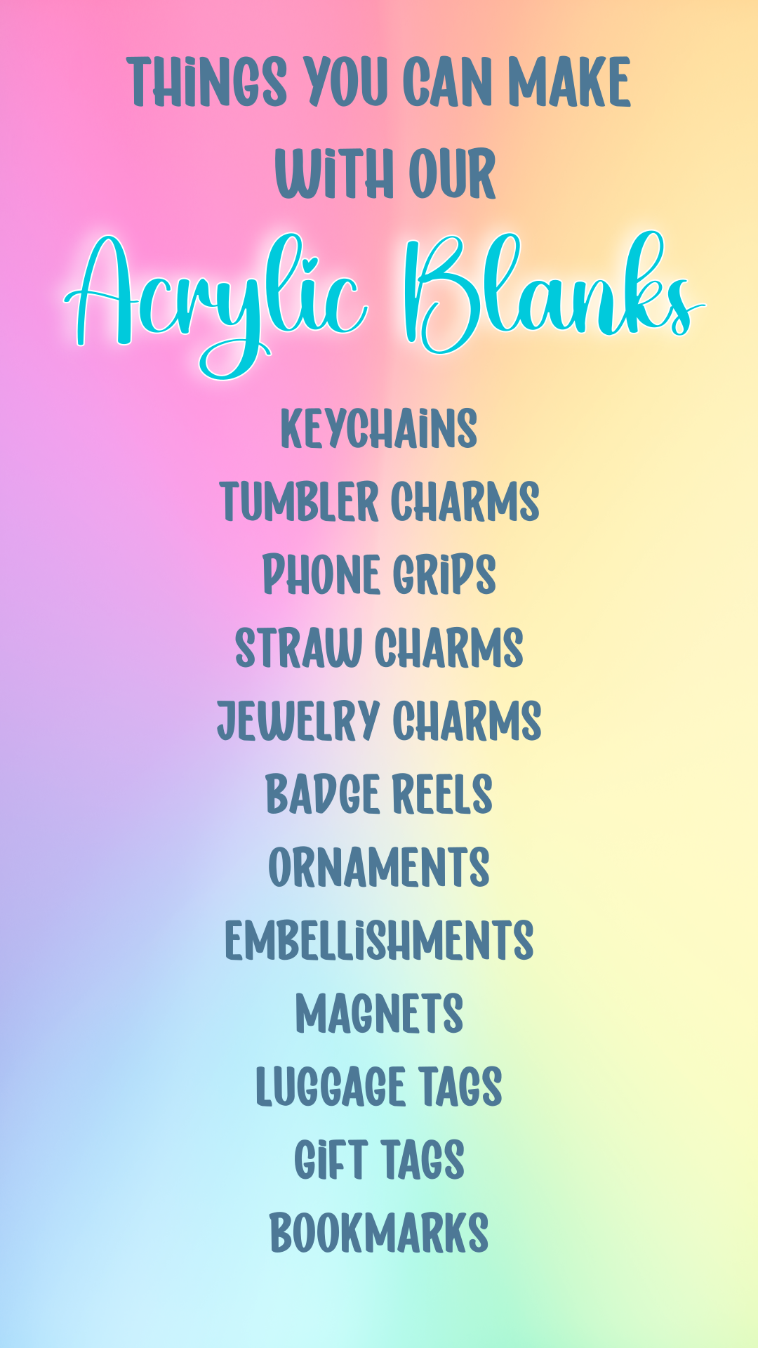 Acrylic Circles Blank