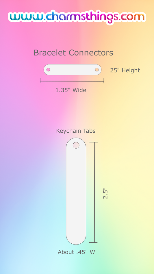 MSB Bracelet Connectors / Keychain Tabs